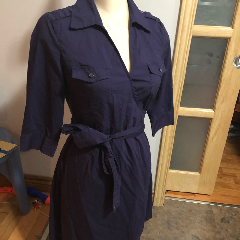 Converse purple wrap around dress